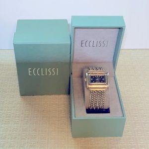 Ecclissi sterling silver watch in original gift box